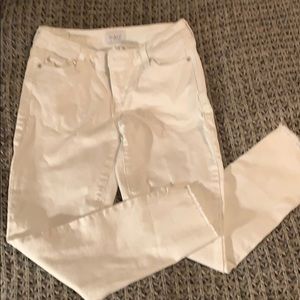 Celebrity pink white skinny jeans  size 3